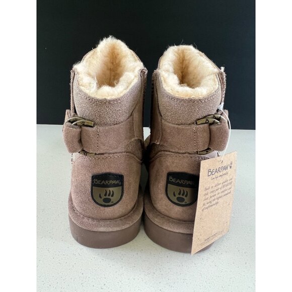BEARPAW Women's Betty Taupe Caviar Boots size 8 - Picture 4 of 8
